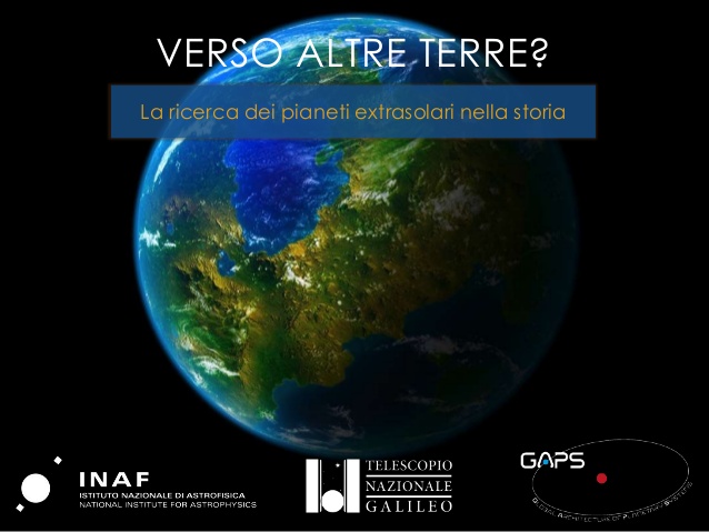 VERSO ALTRE TERRE? La Storia dei pianeti extrasolari